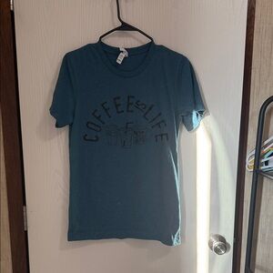 Bella Canvas Teal Coffee Graphic Tee